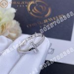 Tiffany T T1 Ring in White Gold with Diamonds, 2.5 mm Wide - Image 4