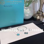 Tiffany T Diamond and Turquoise Wire Ring in 18k White Gold - Image 5