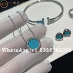Tiffany T Diamond and Turquoise Wire Ring in 18k White Gold - Image 4