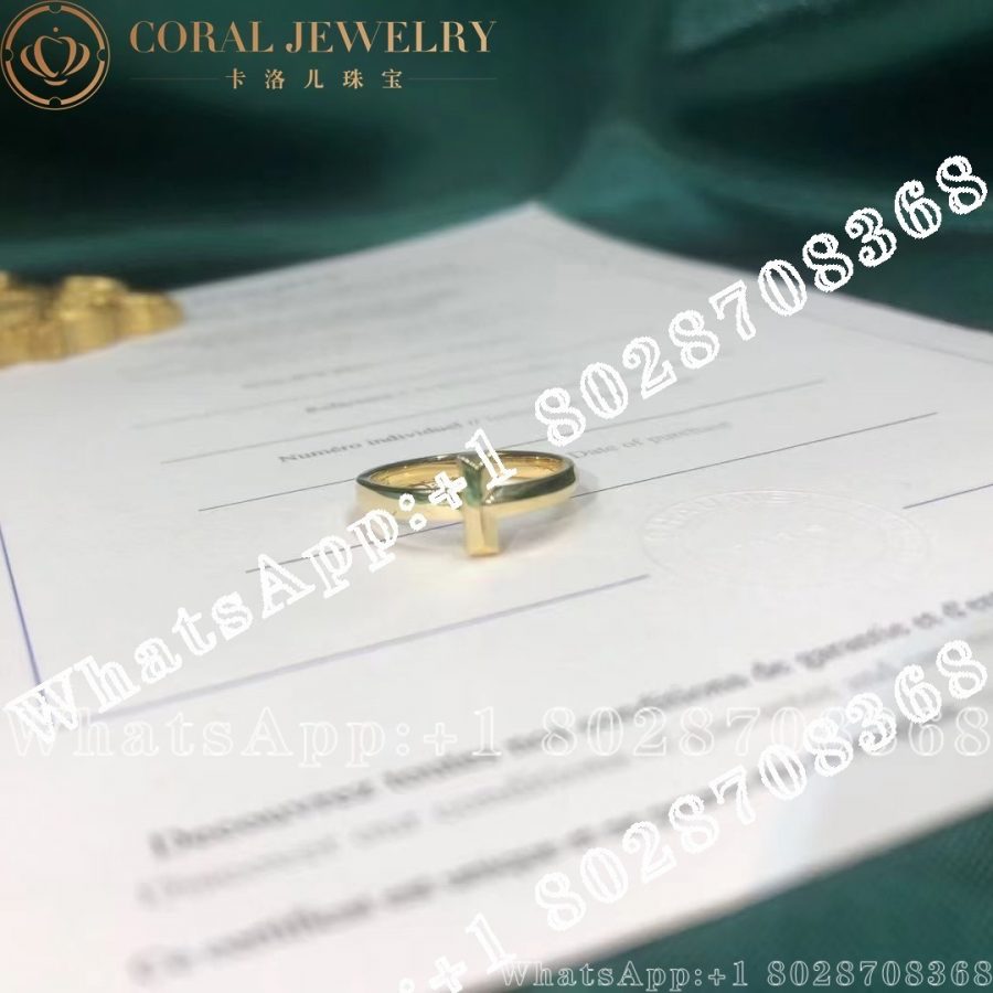 Tiffany T T1 Ring in Yellow Gold, 2.5 mm Wide - Image 3