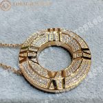 Tiffany Atlas™ X Closed Circle Pendant in Rose Gold with Pavé Diamonds - Image 6