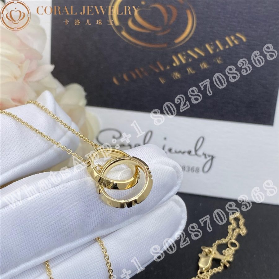 Tiffany Atlas™ X Closed Interlocking Pendant in Yellow Gold - Image 4