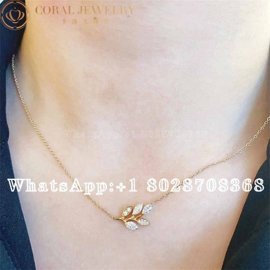 Tiffany Victoria® Diamond Vine Pendant in Gold - Image 4