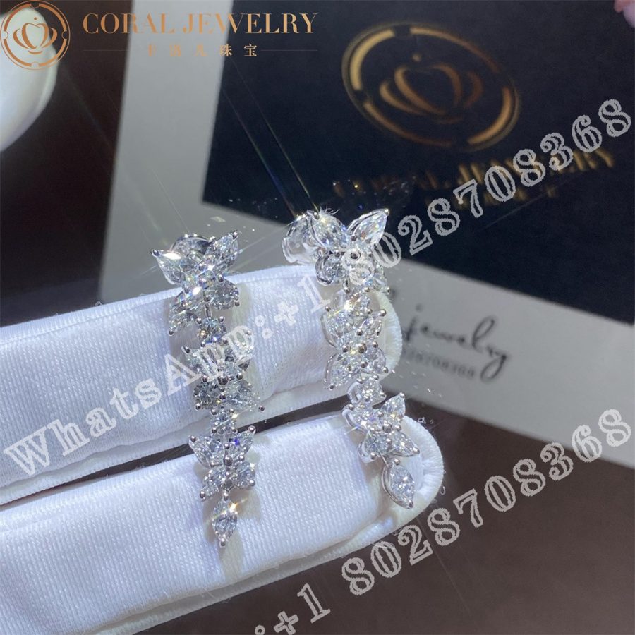 Tiffany Victoria® Mixed Cluster Drop Earrings - Image 6