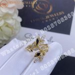 Tiffany Victoria® Vine Bypass Ring in Yellow Gold with Diamonds - Image 6