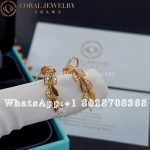 Tiffany Victoria® Vine Climber Earrings in Yellow Gold with Diamonds - Image 3