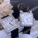 Charles Oudin Pansy Retro with Pearls Watch Medium 24mm Arabic Style Black Straps - Image 6