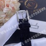 Charles Oudin Pansy Retro with Pearls Watch Medium 24mm Arabic Style Black Straps - Image 4