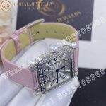 Charles Oudin Pansy Retro with Pearls Watch Medium 24mm Arabic Style Pink Straps - Image 5