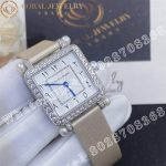 Charles Oudin Pansy Retro with Pearls Watch Medium 24mm Arabic Style WhiteStraps - Image 4