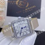 Charles Oudin Pansy Retro with Pearls Watch Medium 24mm Arabic Style WhiteStraps - Image 6