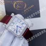 Charles Oudin Pansy Retro with Pearls Watch Medium 24mm Maroon Straps - Image 4