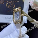 Charles Oudin Pansy Retro 24mm Yellow Watch Arabic Style - Image 5