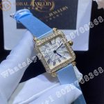 Charles Oudin Pansy Retro 24mm Yellow Watch Roman Style - Image 3