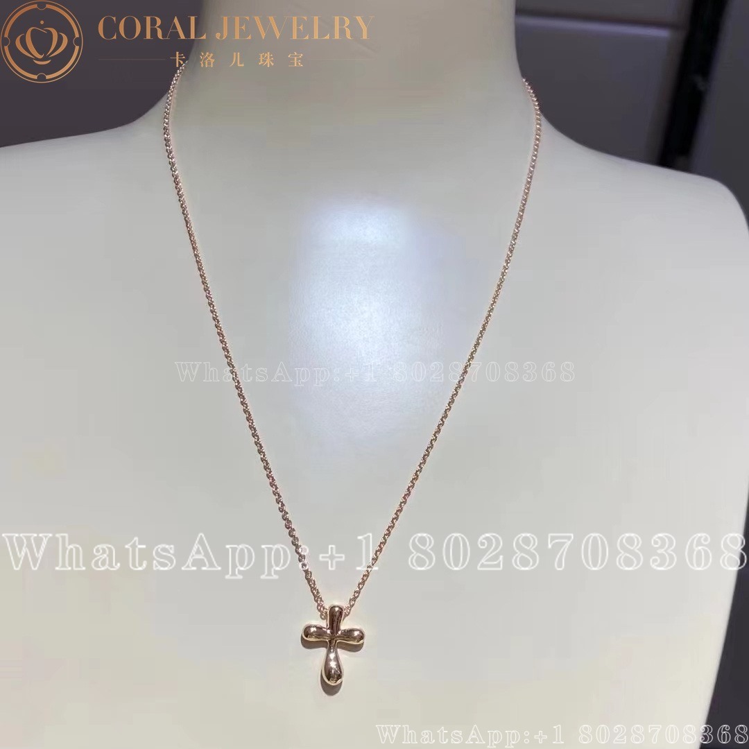 Tiffany Elsa Peretti Cross Pendant Coral (4)