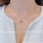 Tiffany Keys Fleur de Lis Key in Yellow Gold with Diamonds and Cornelian - Image 4