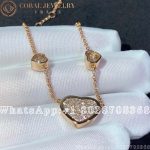 Chopard Happy Hearts 18-karat rose gold diamond necklace - Image 4