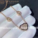 Chopard Happy Hearts 18-karat rose gold diamond necklace - Image 6