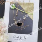 Chopard Happy Hearts Necklace, Ethical Rose Gold, Diamonds, Onyx 81A082-5201 - Image 9