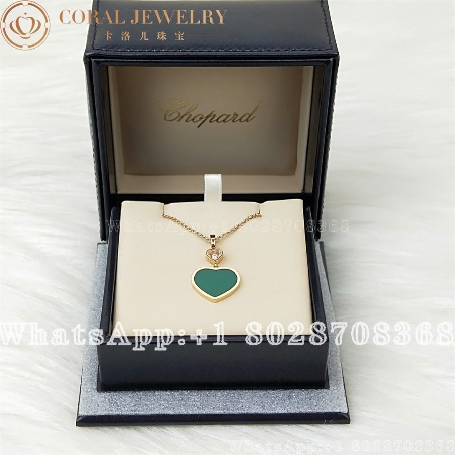 Chopard Happy Hearts Rose Gold Agate Pendant 797482-5101 - Image 7