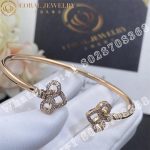 Tiffany Fleur de Lis Wire Bangle - Image 4