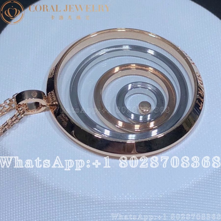 Chopard Happy Spirit Rose and White Gold Diamond Pendant 795014-9001 - Image 6