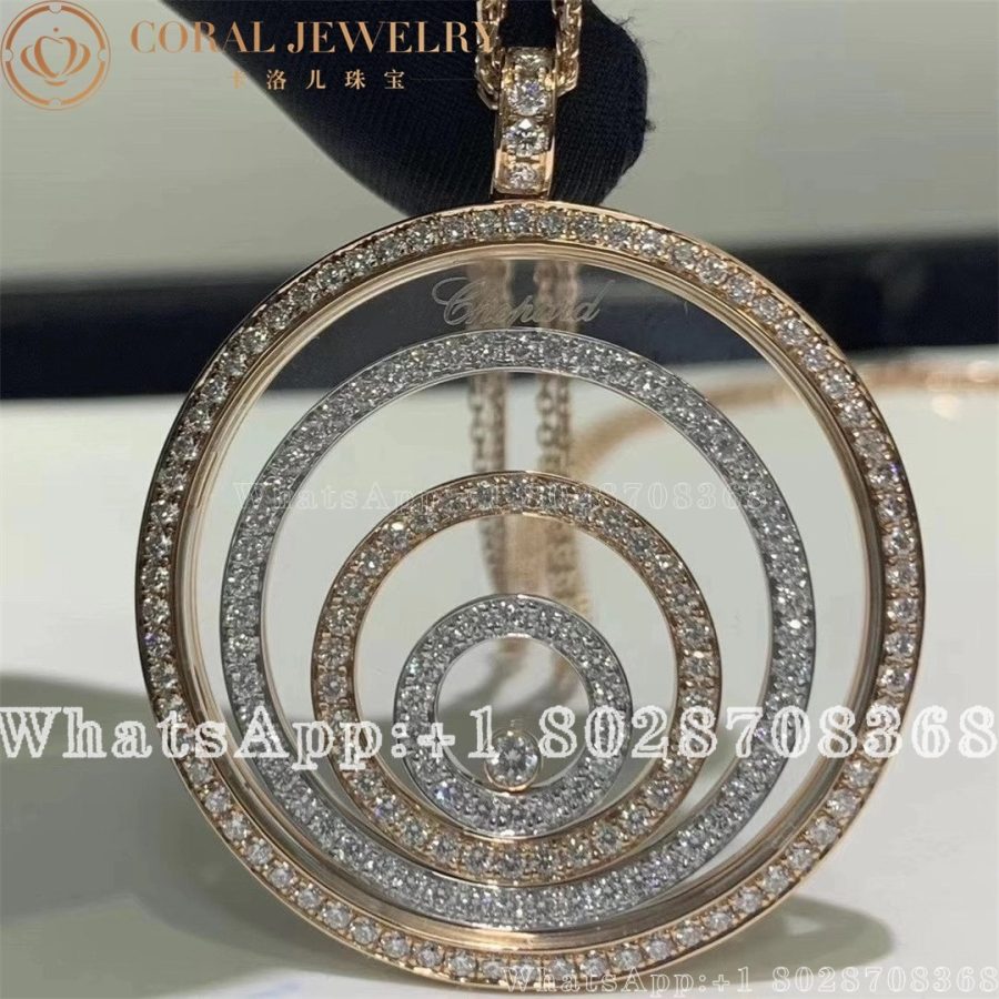 Chopard Happy Spirit Rose and White Gold Diamond Pendant 795430-9001 - Image 6