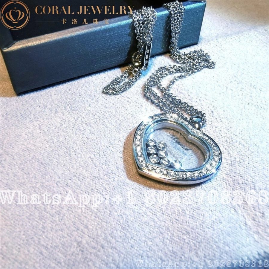 Chopard Happy Curves White Gold Diamond Pendant 799202-1003 - Image 6