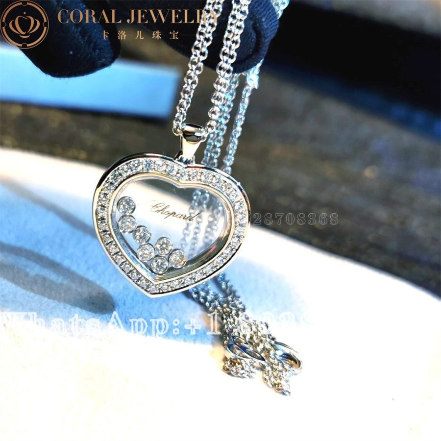 Chopard Happy Curves White Gold Diamond Pendant 799202-1003 - Image 3