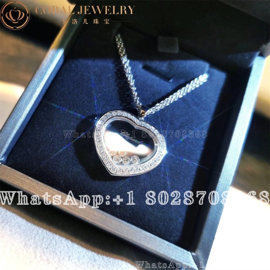 Chopard Happy Curves White Gold Diamond Pendant 799202-1003 - Image 5