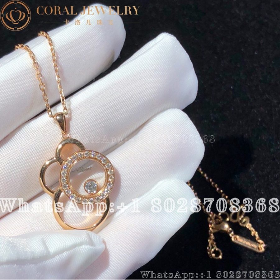 Chopard Happy Dreams Rose Gold Diamond Pendant 799769-5002 - Image 3