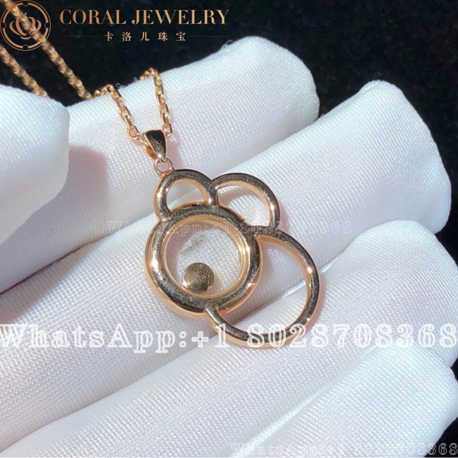 Chopard Happy Dreams Rose Gold Diamond Pendant 799769-5002 - Image 4