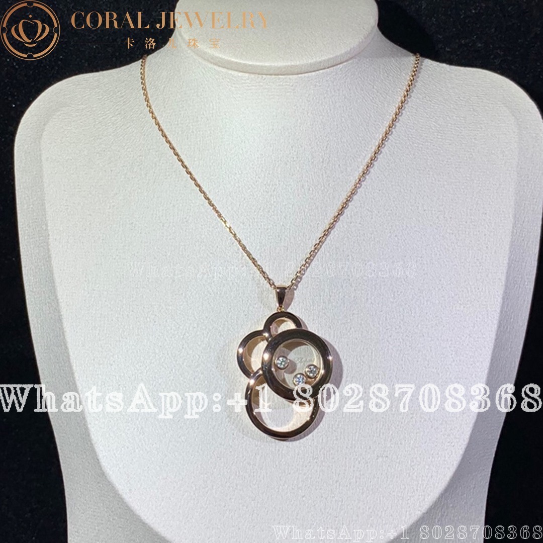 Hopard Happy Dreams Rose Gold Diamond Pendant 799769 5001 Coral (9)