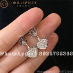 Chopard Chopard Happy Hearts 18-Karat White Gold Diamond Earrings - Image 3