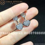 Chopard Chopard Happy Hearts 18-Karat White Gold Diamond Earrings - Image 4