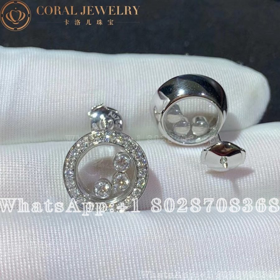 Chopard Happy Diamonds Icons Earrings, Ethical White Gold, Diamonds 83A018-1201 - Image 4