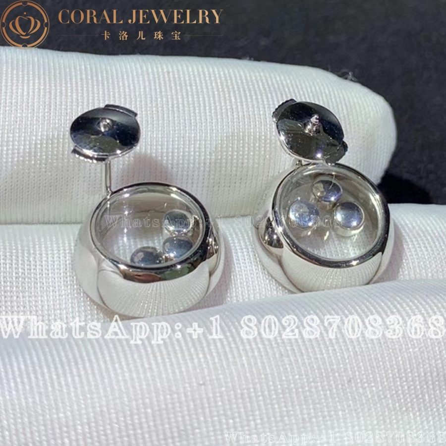 Chopard Happy Diamonds Icons Earrings, Ethical White Gold, Diamonds 83A018-1201 - Image 5