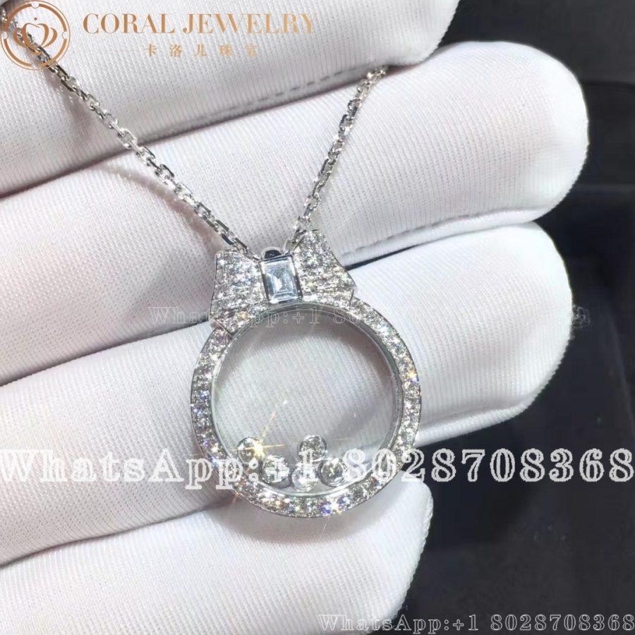 Chopard Happy Diamonds Icons White Gold Diamond Pave Pendant 795020-1301 - Image 4