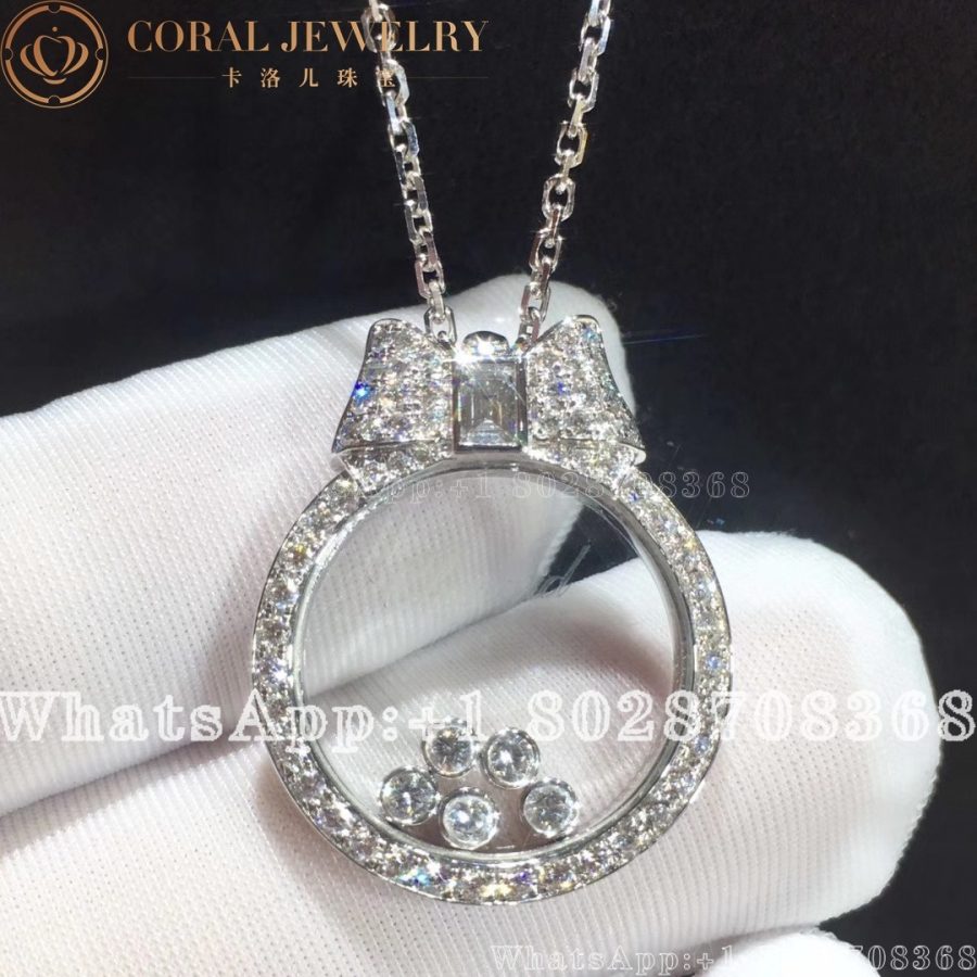 Chopard Happy Diamonds Icons White Gold Diamond Pave Pendant 795020-1301 - Image 5