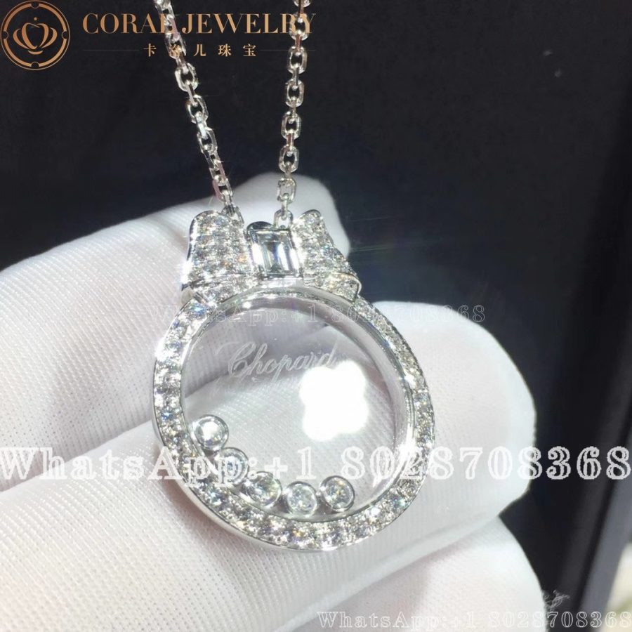 Chopard Happy Diamonds Icons White Gold Diamond Pave Pendant 795020-1301 - Image 6