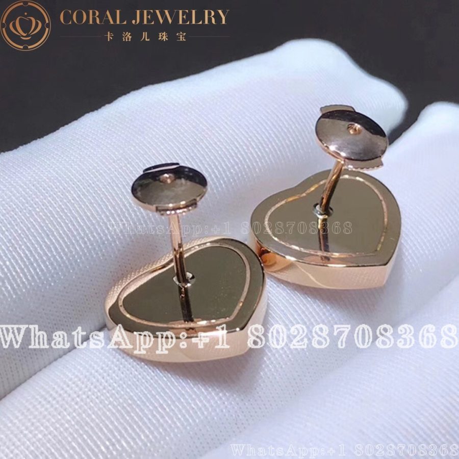 Chopard Happy Hearts Rose Gold Mother-of-Pearl Earrings 839482-5301 - Image 4