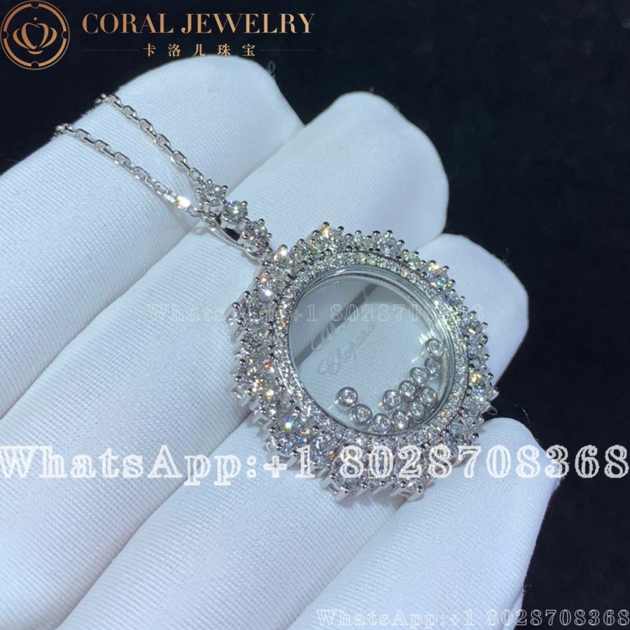 Chopard Joaillerie White Gold Diamond Pave Pendant 799463-5001 - Image 5