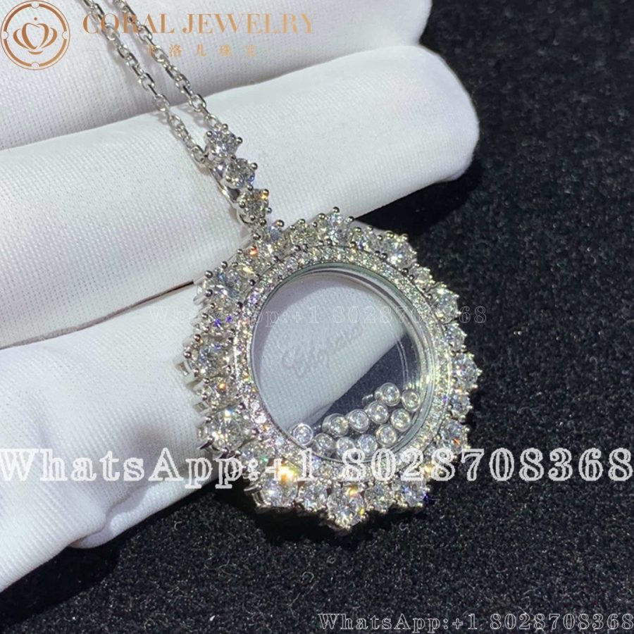 Chopard Joaillerie White Gold Diamond Pave Pendant 799463-5001 - Image 3