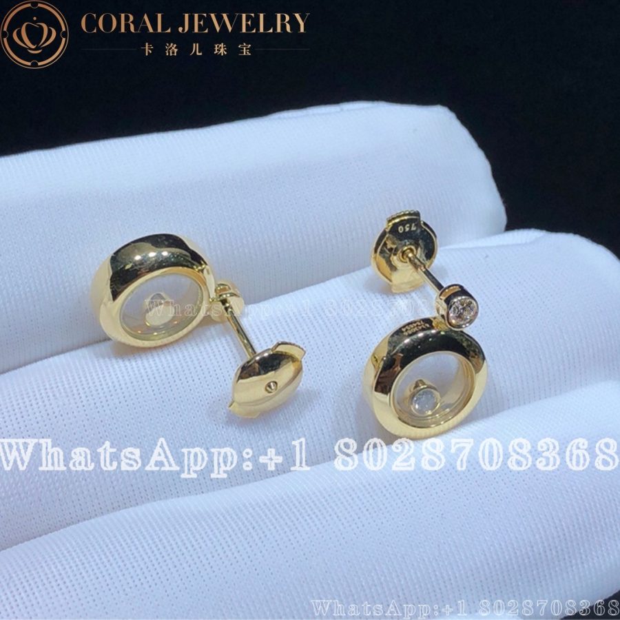 Chopard Miss Happy Yellow Gold Diamond Earrings 833957-5201 - Image 5