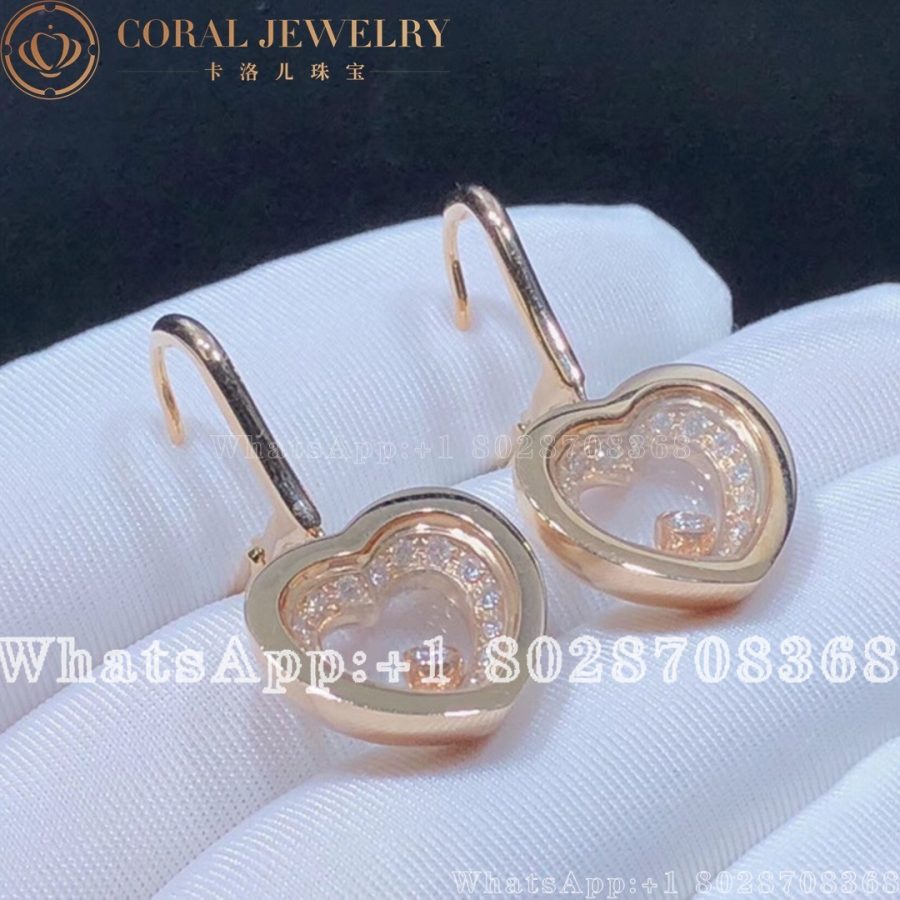 Chopard Rose Gold Diamond Earrings 837790-5001 - Image 3