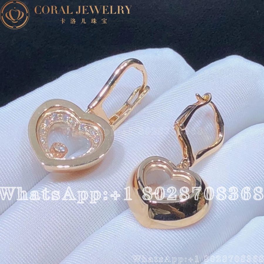 Chopard Rose Gold Diamond Earrings 837790-5001 - Image 6