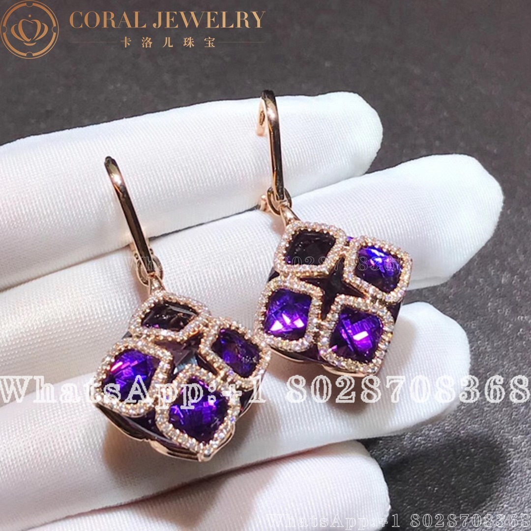 Chopard Imperiale Cocktail Rose Gold Amethyst Earrings 839563 1001 Coral (3)