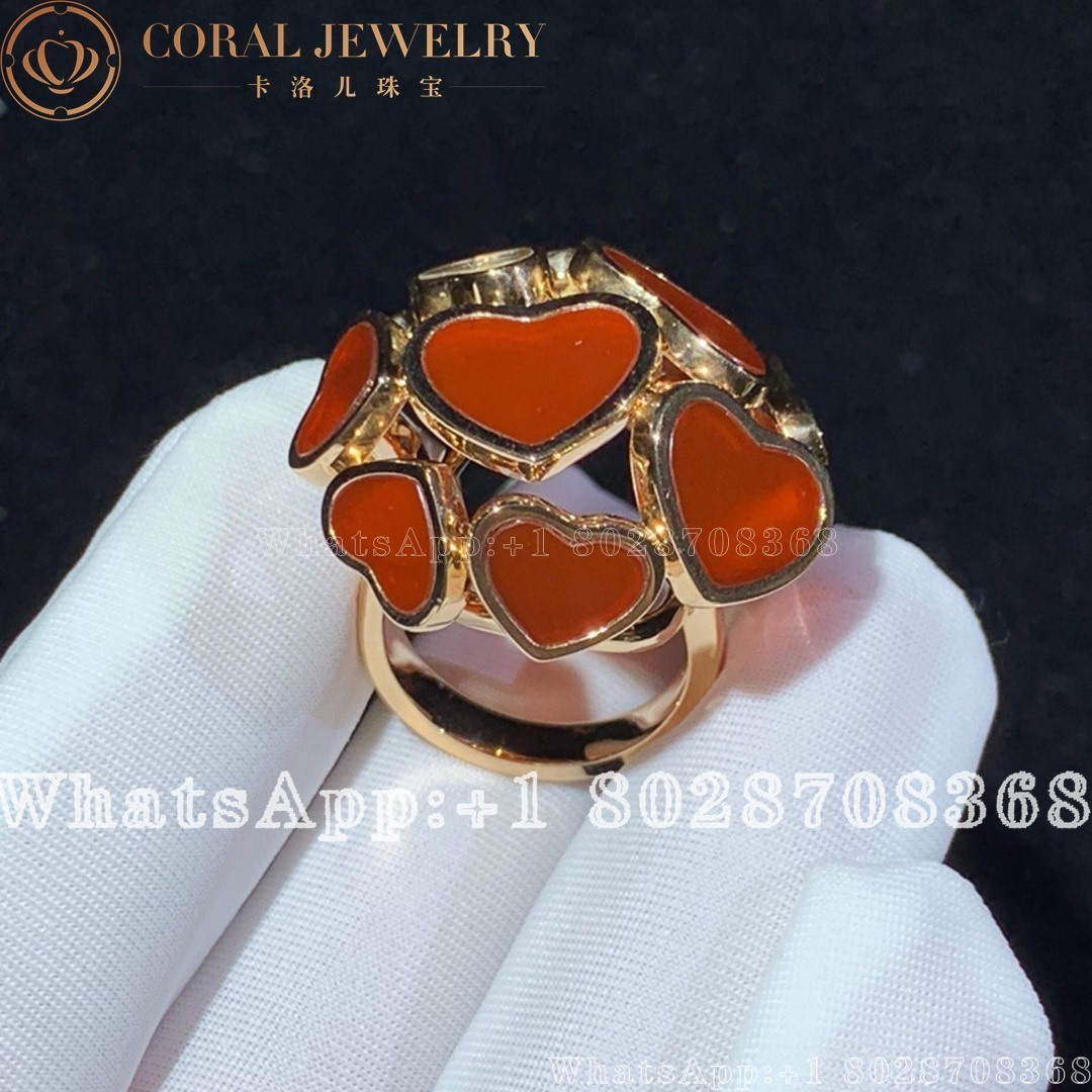 Chopard Happy Hearts Ring 827482 5810 Coral (4)