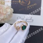 Chopard Happy Hearts Ring, Ethical Rose Gold, Diamond, Malachite 829482-5102 - Image 5
