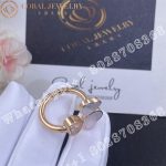 Chopard Happy Hearts Rose Gold Pearl Diamond Ring 82A083-5310 - Image 3